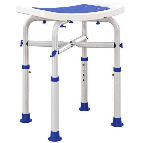 Homcom adjustable shower stool - shower,