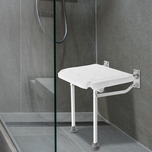 Folding shower seat for wall - seat,