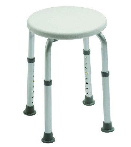 Adjustable round shower - round, stool