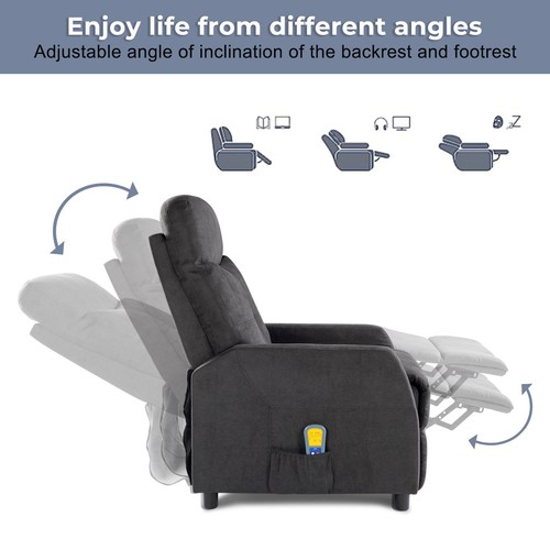Electric reclining chair - reclining, w/