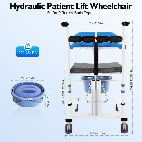 Hydraulic patient lift - patient,